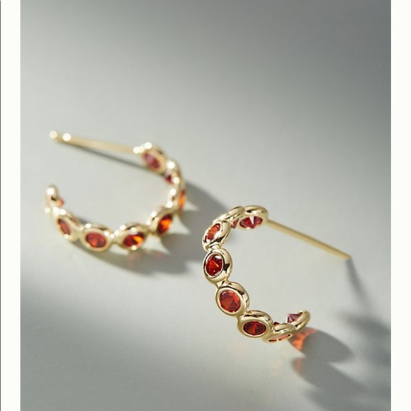 Anthropologie minuette hugger hoop earring